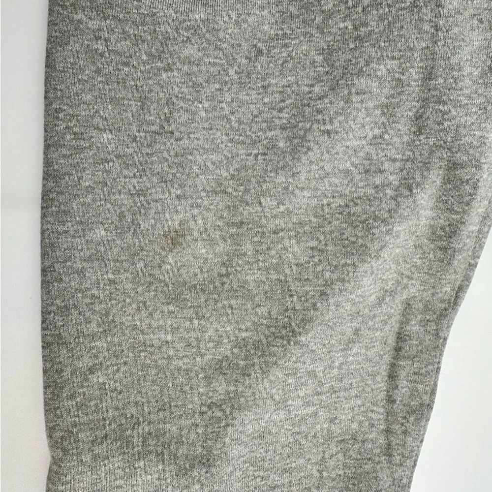 Adidas Climate Gray w/Red & Dark Gray Stripes on Front Long Sleeve Tee Sz Large